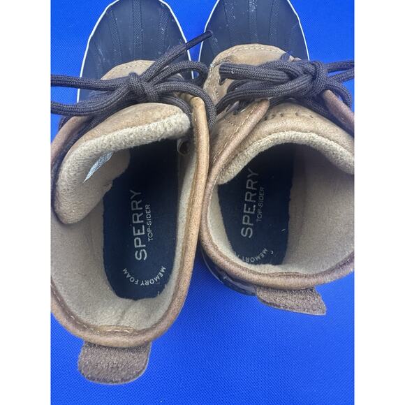 Sperry Breakwater Duck Boots Tan Brown Size 7.5 M Waterproof Memory Foam Comfort - Picture 11 of 14